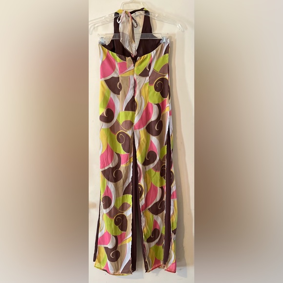 Size 8 brown and pink Helene Blake flare jumper - Picture 3 of 3